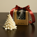 Frosted Pine Tree Candle