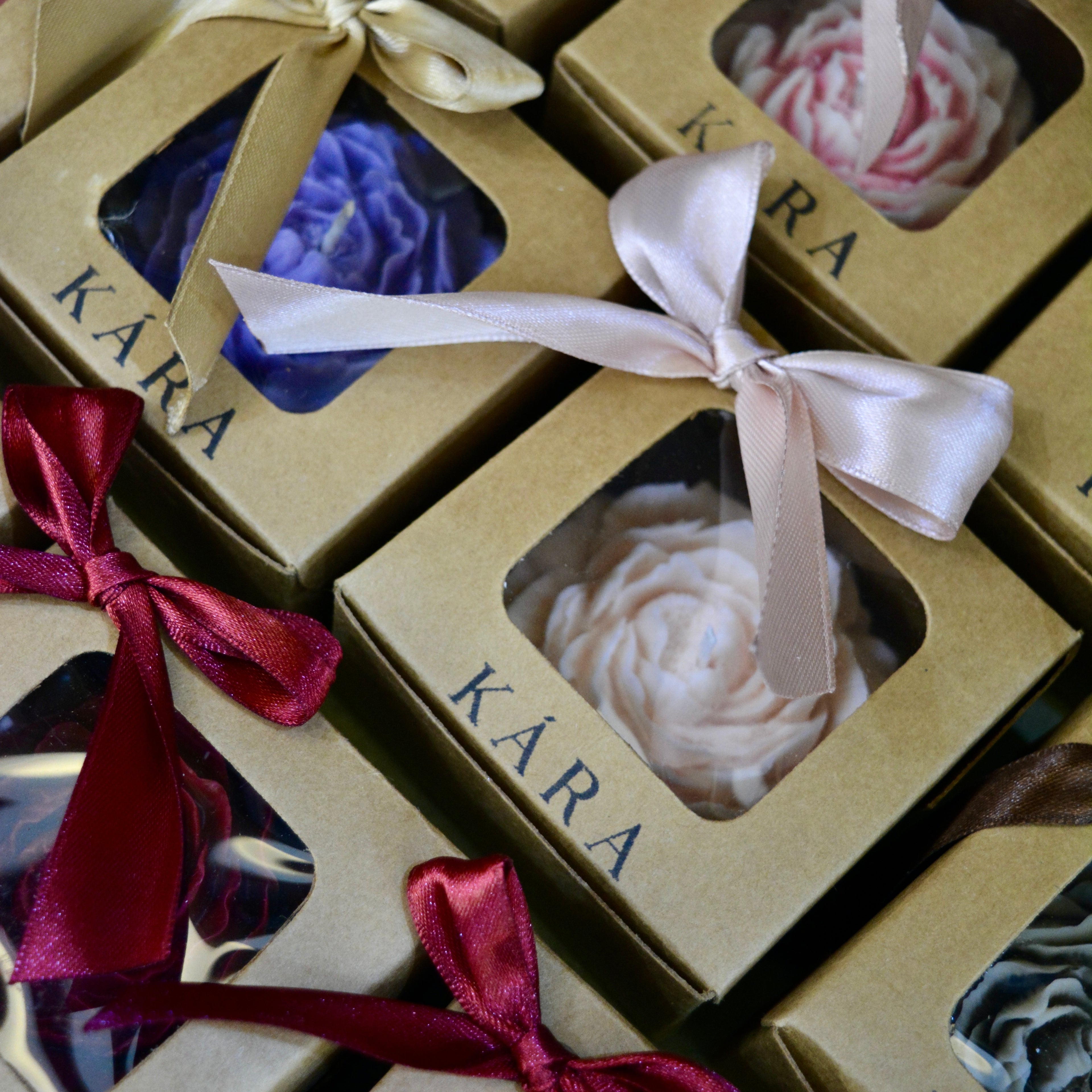 Peony Flower Candle