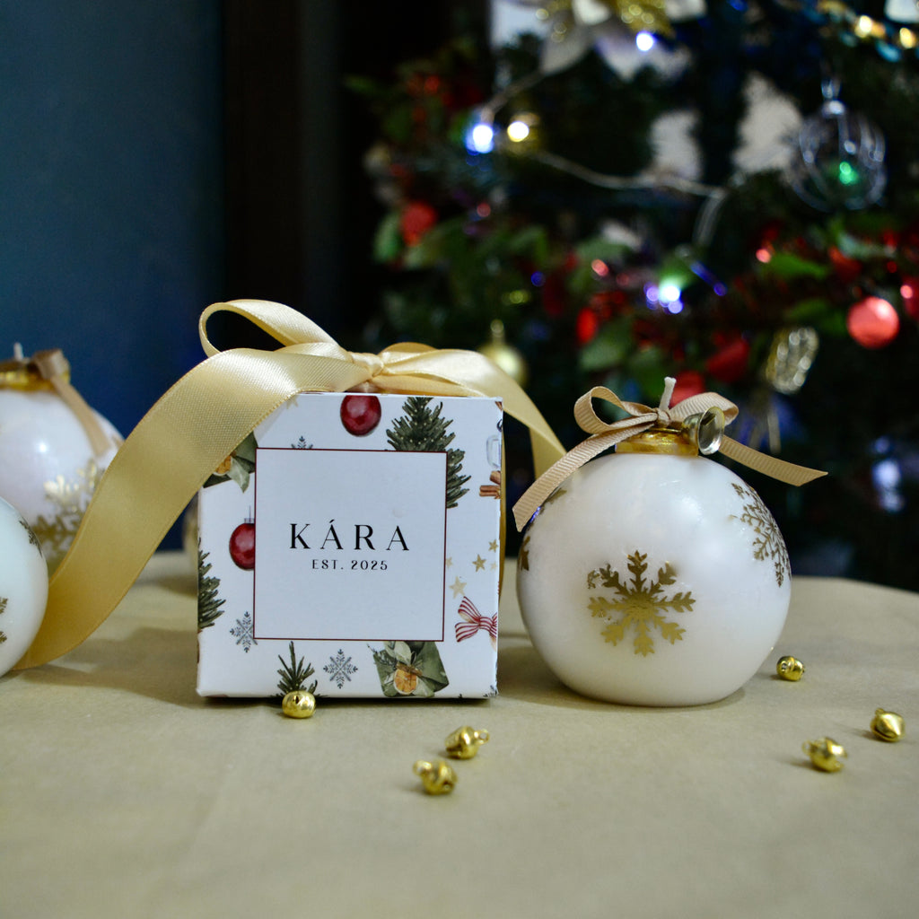 Snowflake Bauble Candle