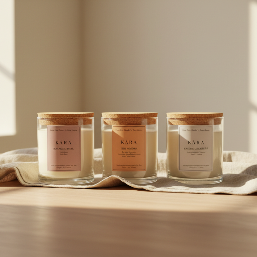 Irish Mimosa Glass Jar Candle