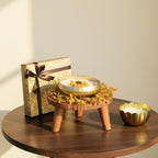 Golden Blossom Urli Candle