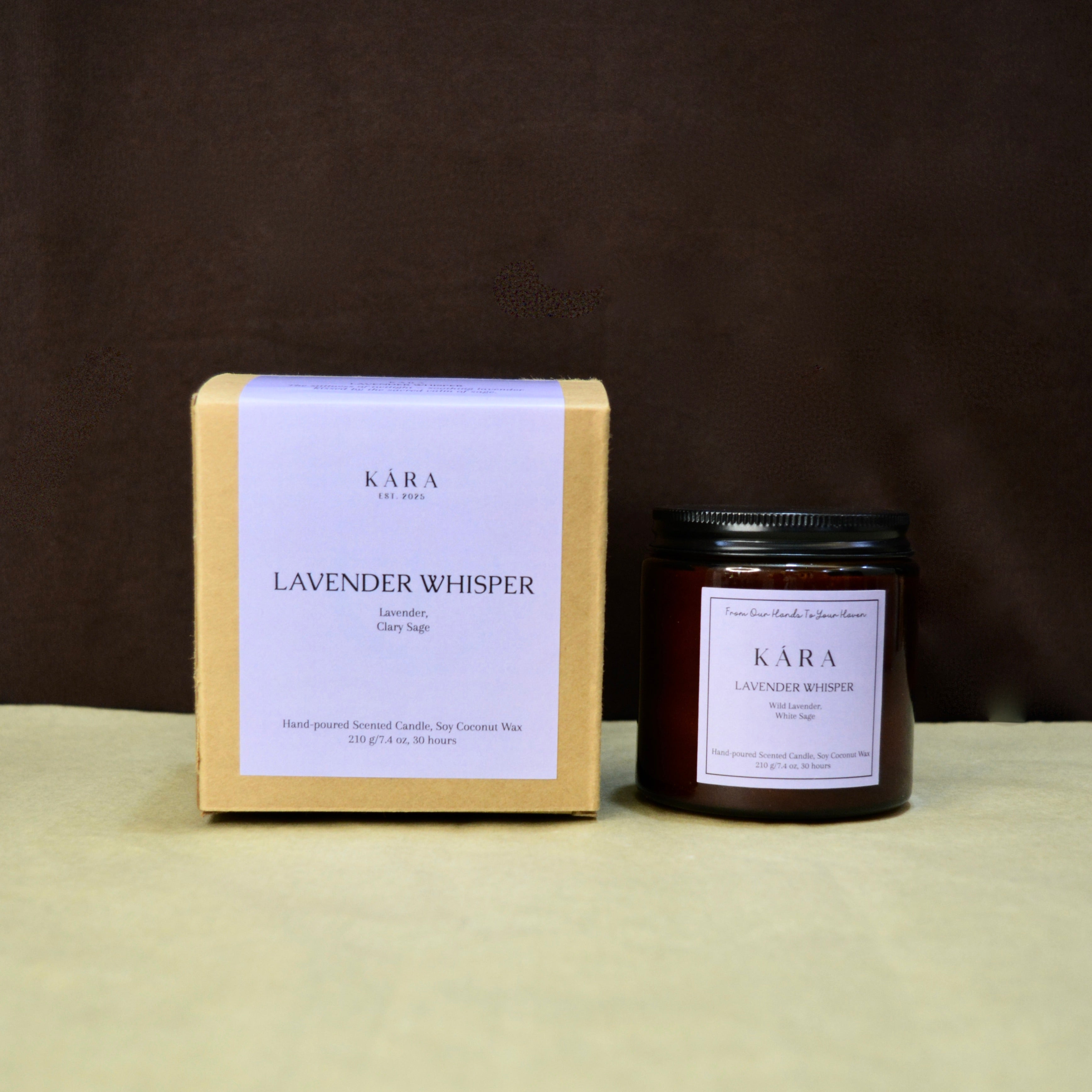 Lavender Whisper Amber Jar Candle