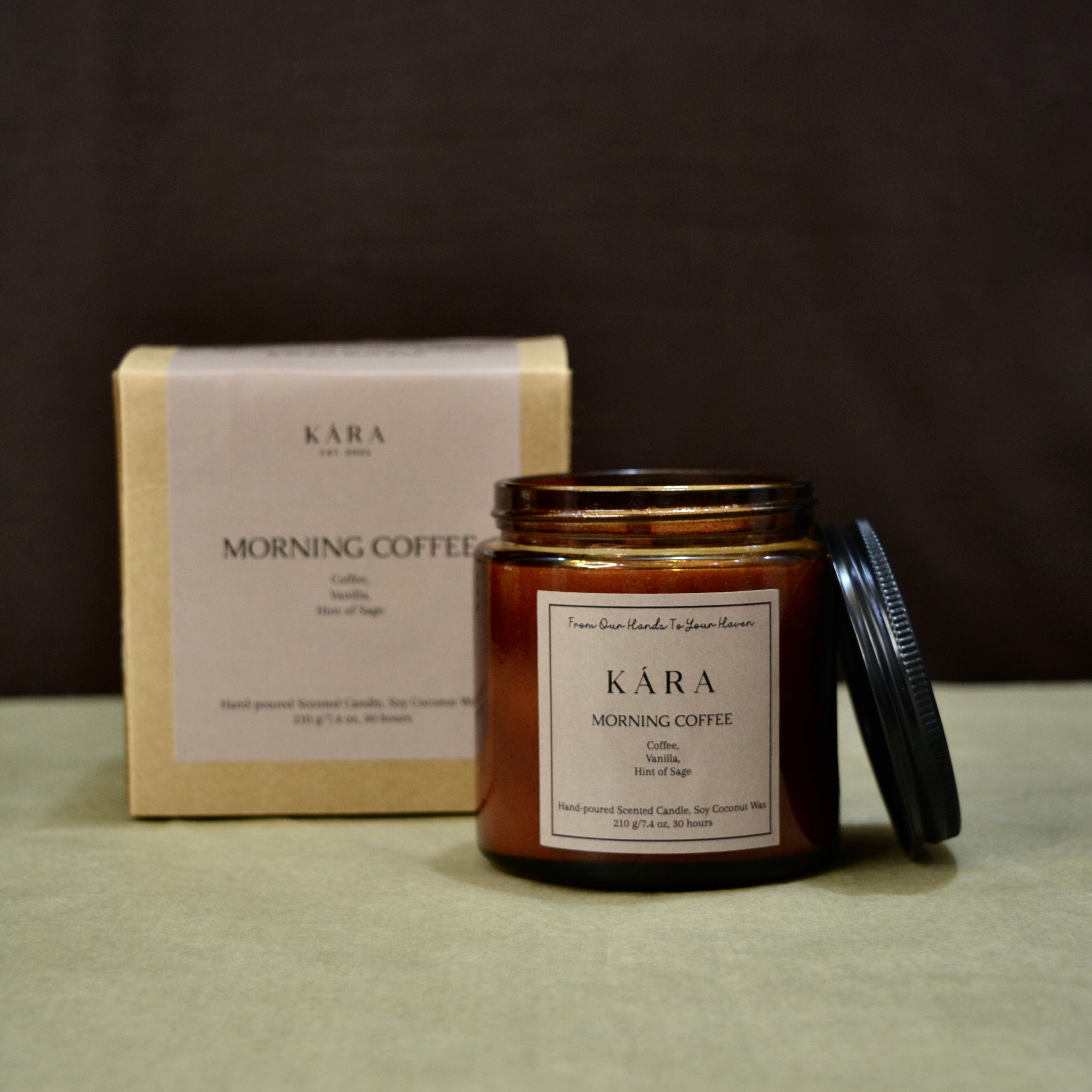 Morning Coffee Amber Jar Candle