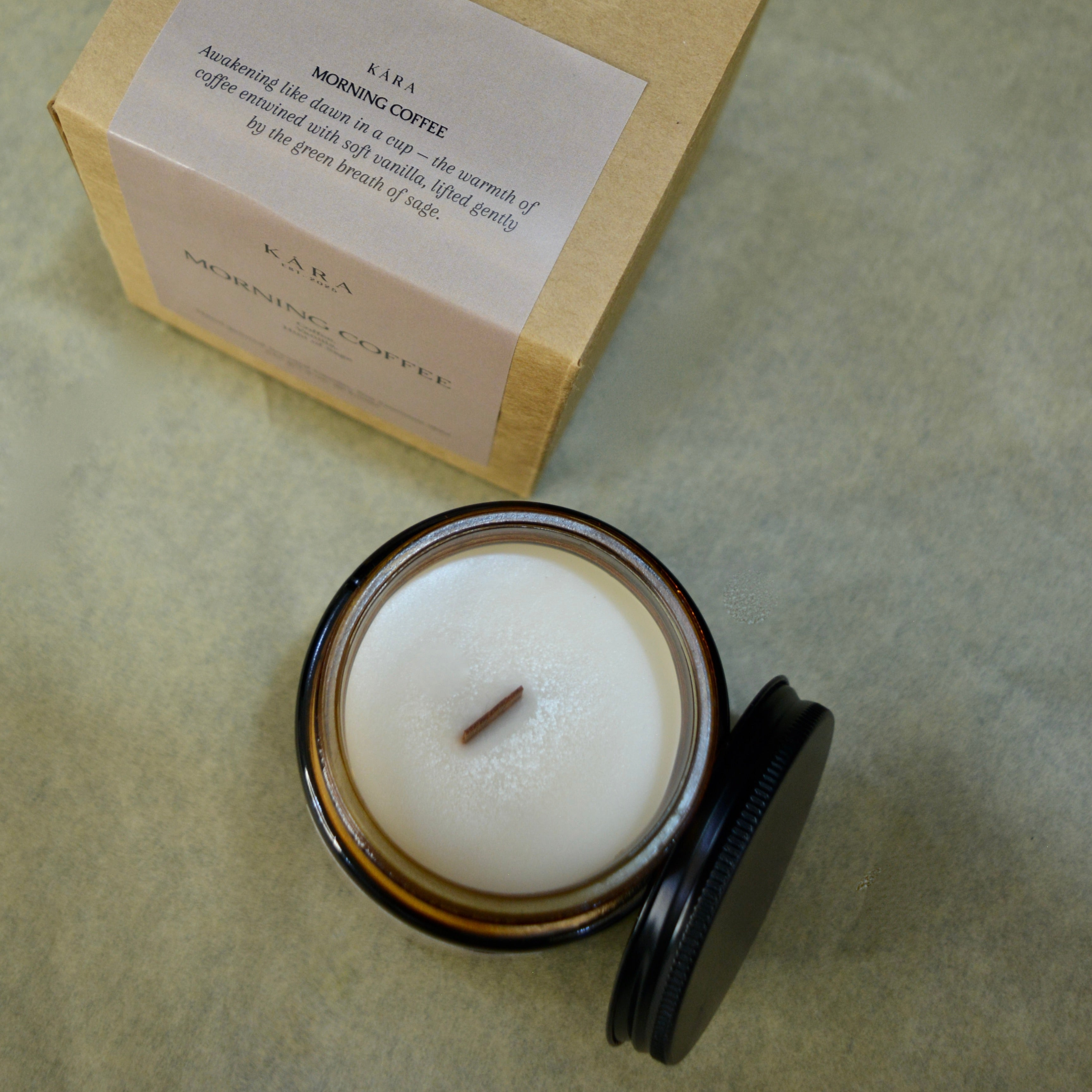 Morning Coffee Amber Jar Candle