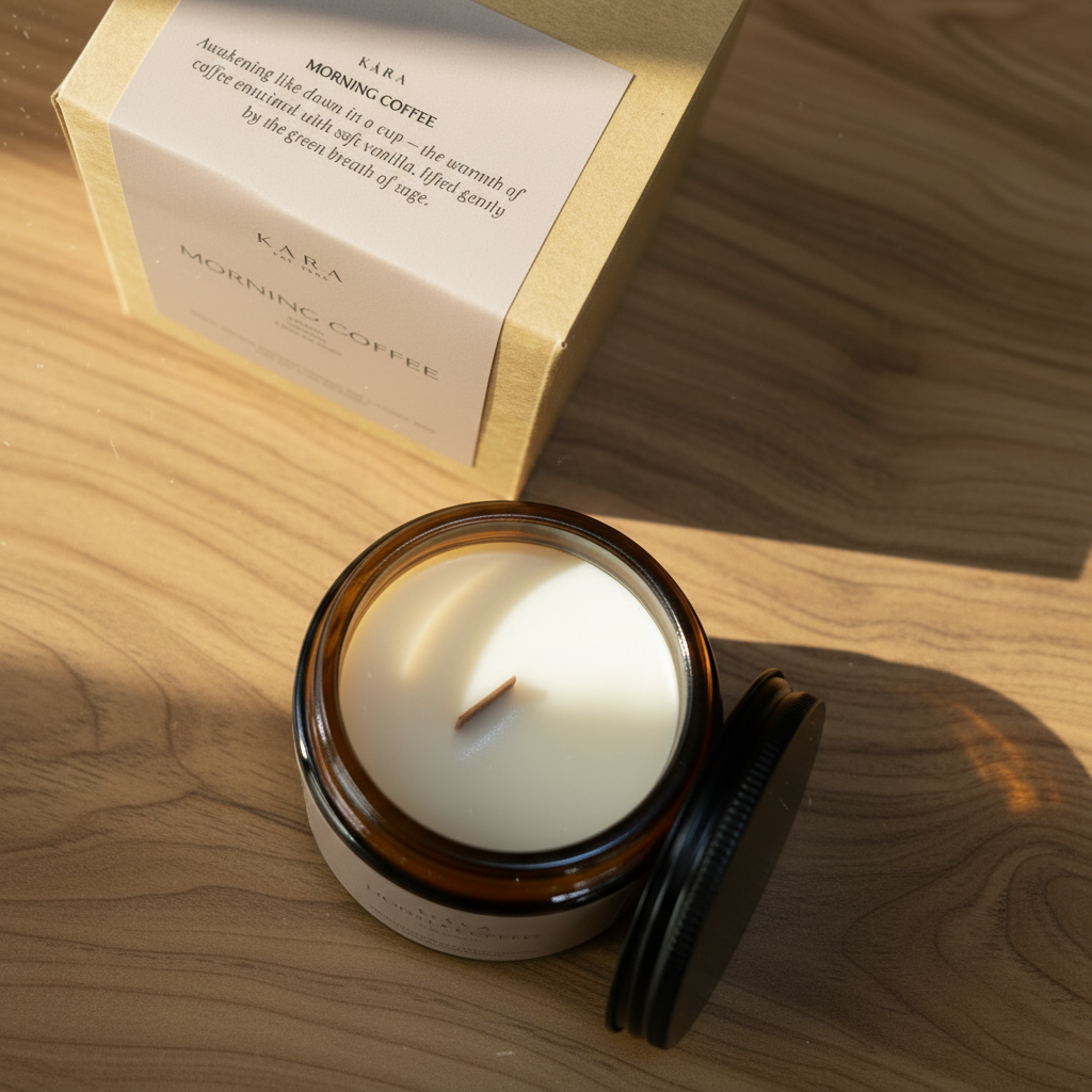 Morning Coffee Amber Jar Candle