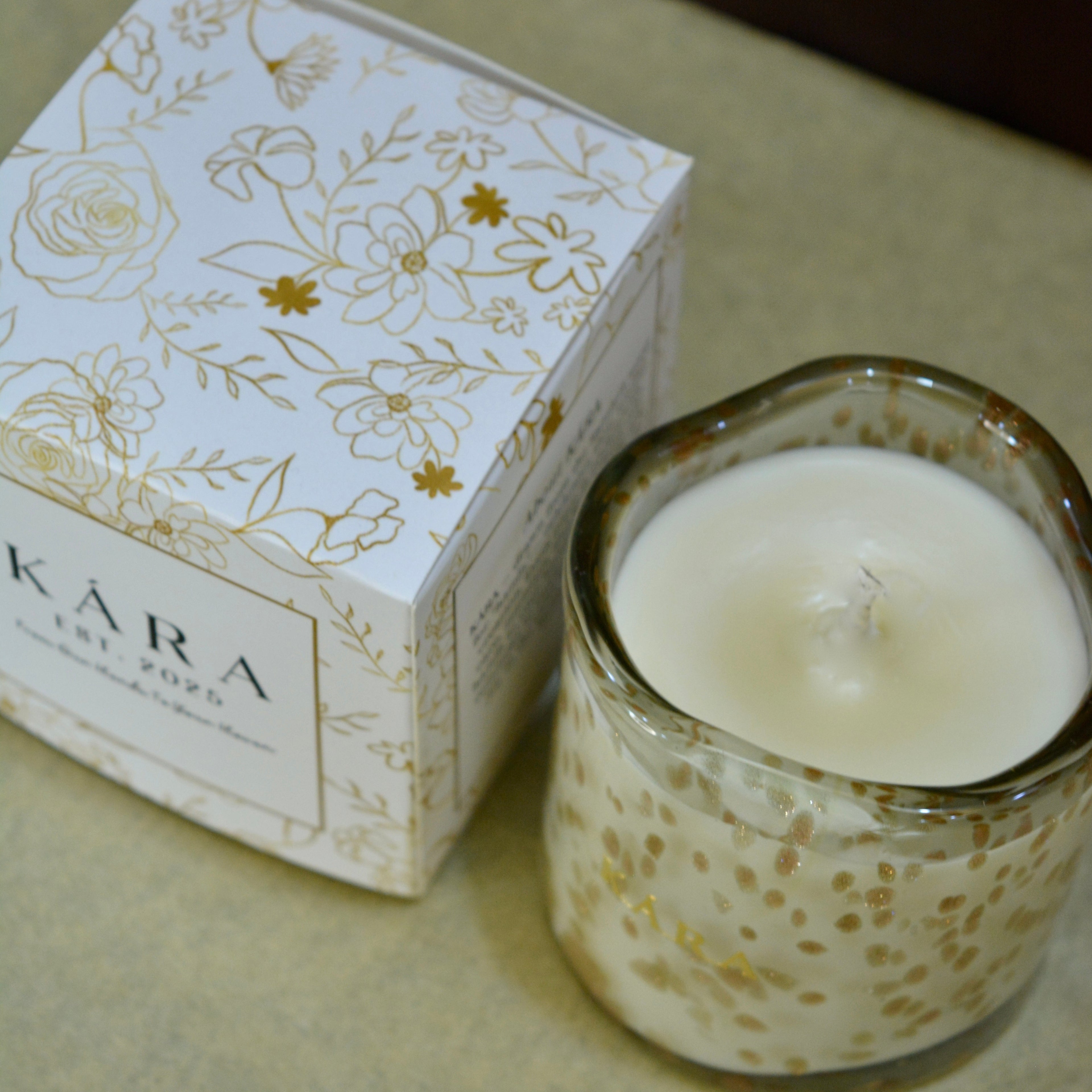 Opaline Gold Candle