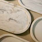 Oval Trinket Jesmonite Tray