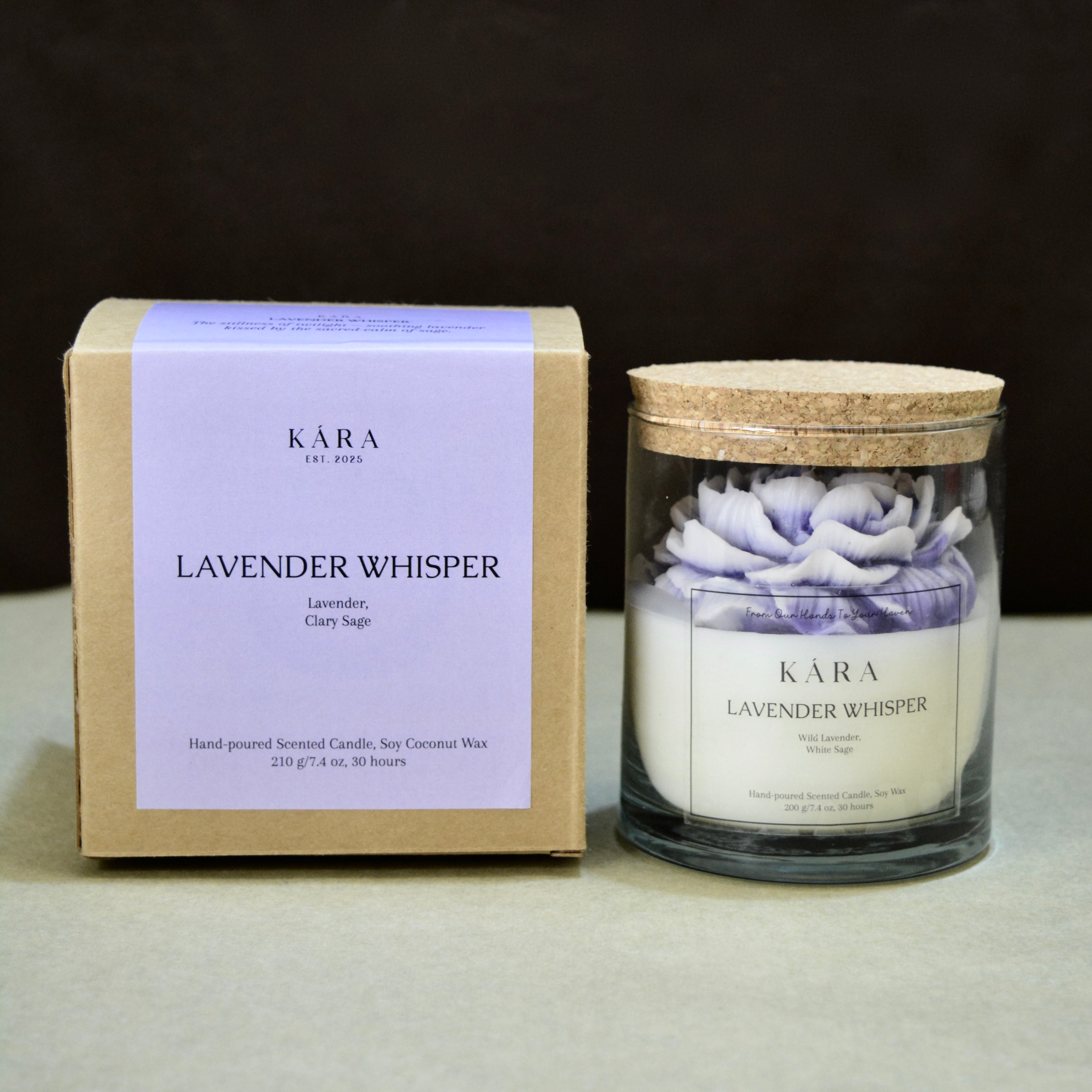 Lavender Whisper Peony Jar Candle