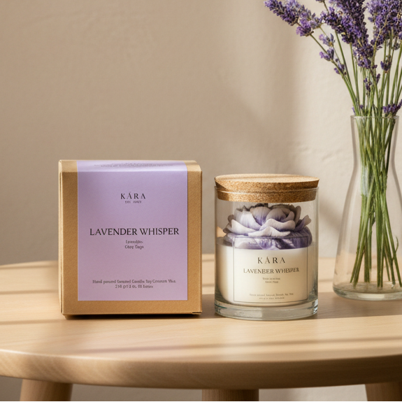 Lavender Whisper Peony Jar Candle