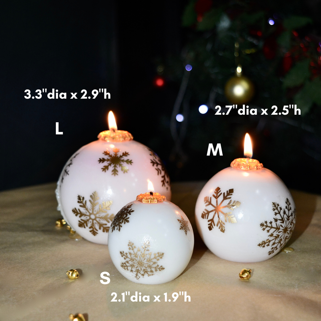 Snowflake Bauble Candle